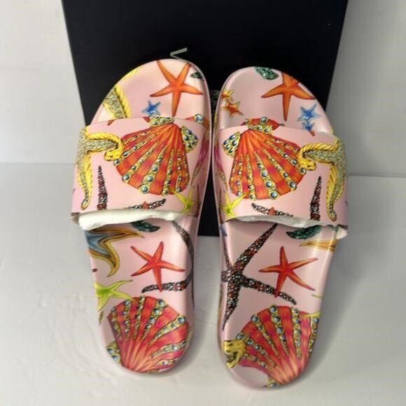 New Authentic Versace Trésor de la Mer Slide Sandal (Women) - Picture 9 of 12